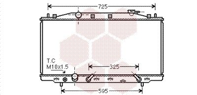 VAN WEZEL Radiators, Motora dzesēšanas sistēma 25002224